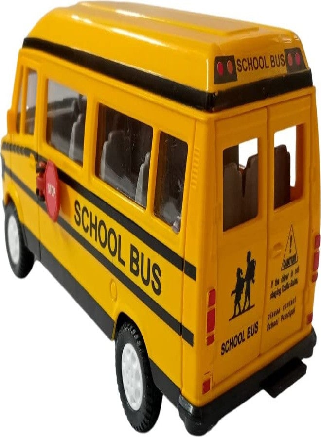 USCATALOG Gift Gallery Pull Back Action School Bus Model Toy for Kids and Boys (Color May Vary) - Image 3